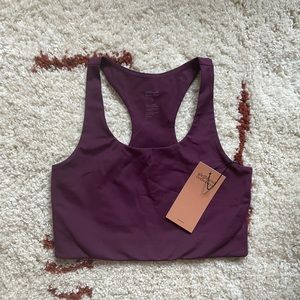 Girlfriend Collective Plum Paloma Sports Bra